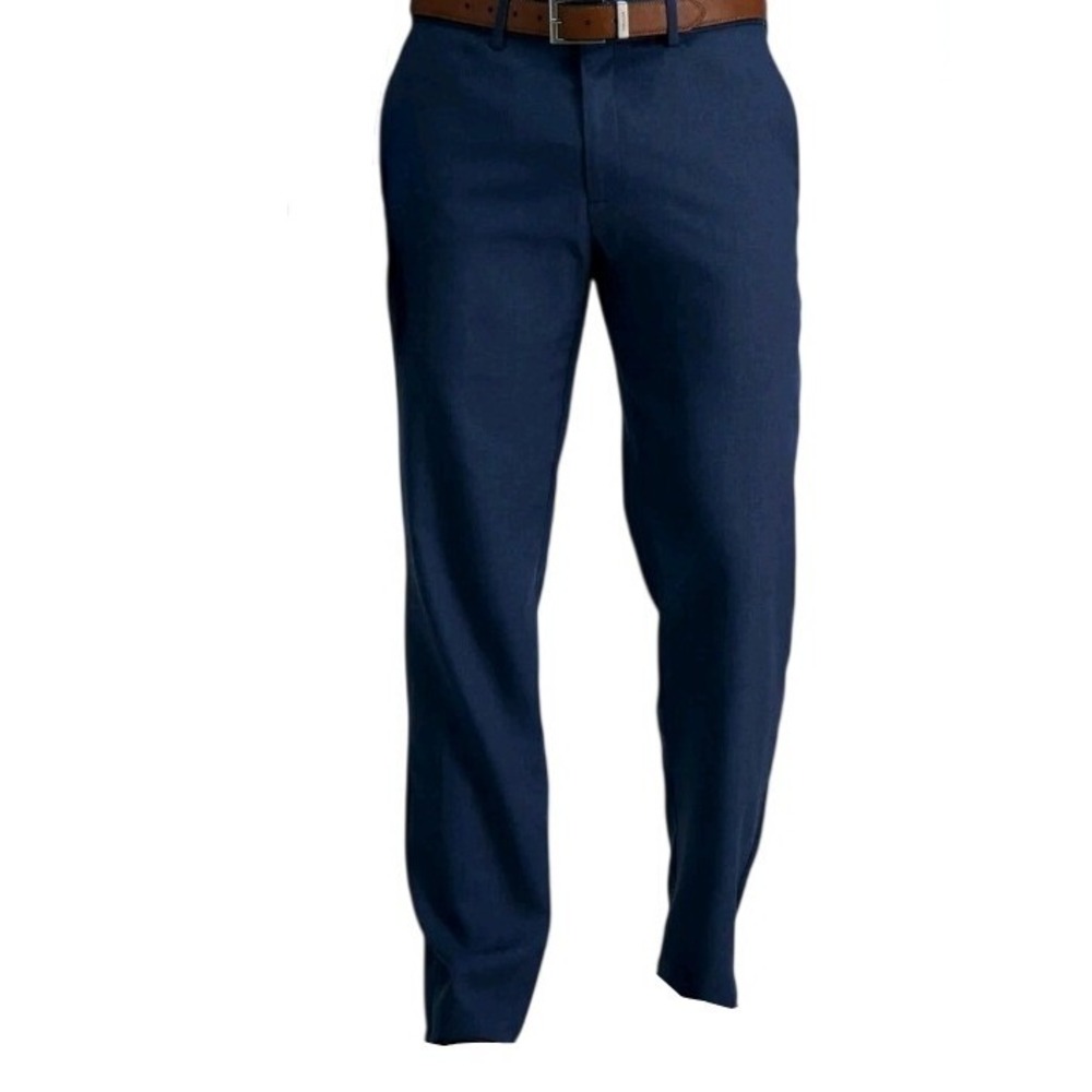 Haggar H26 Suit Pants Mens 34x32 Navy Blue New Ultra Slim Flex Series Trousers